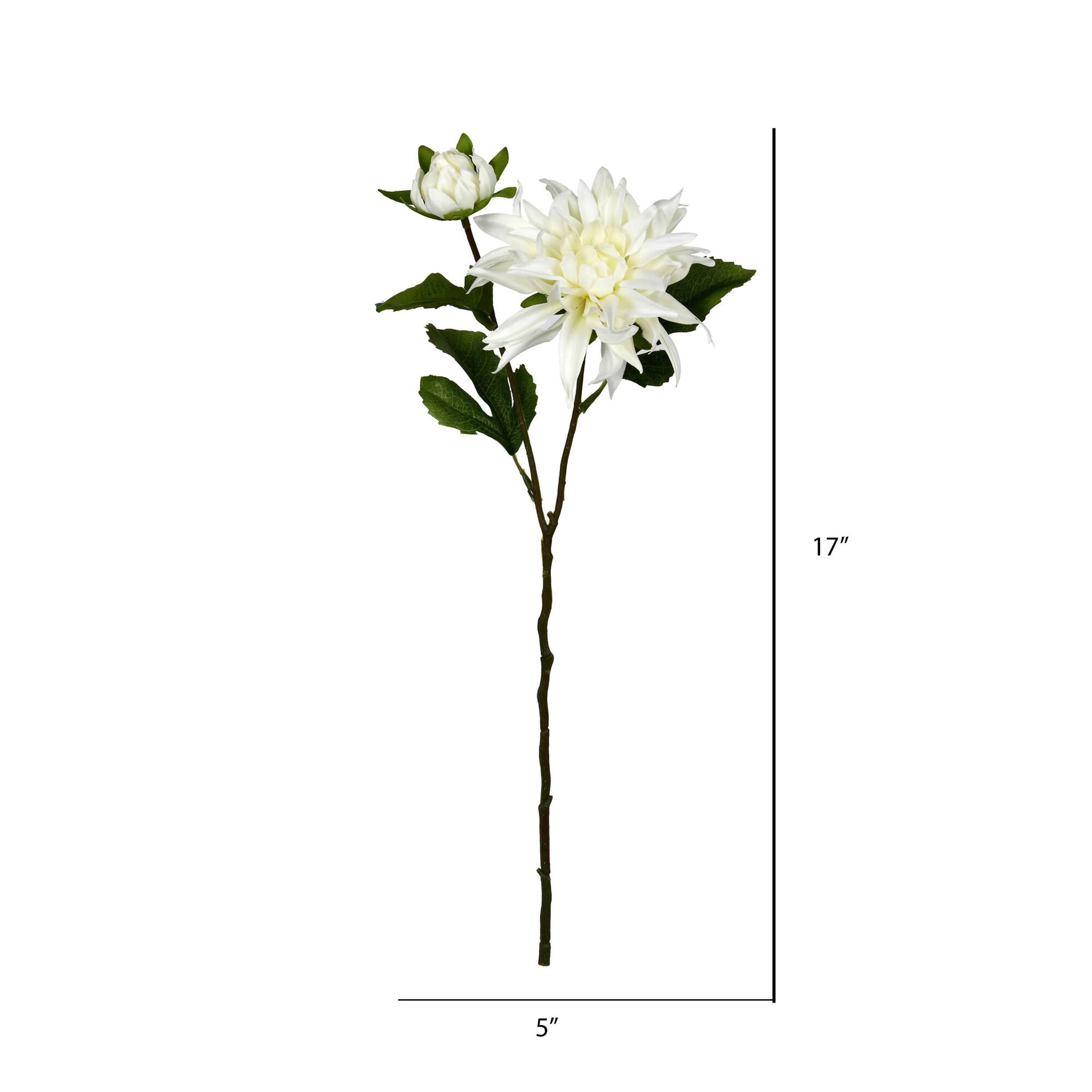 6 Pack: Cream Dahlia Spray